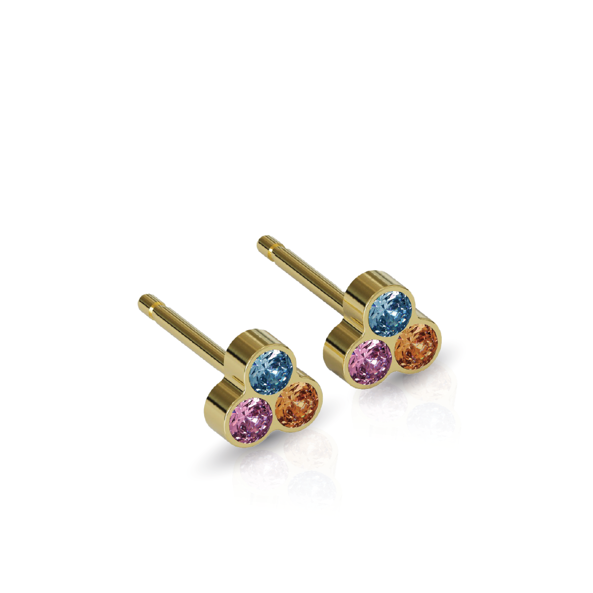 TRIO – GOLD SAPPHIRE RUBY PERIDOT