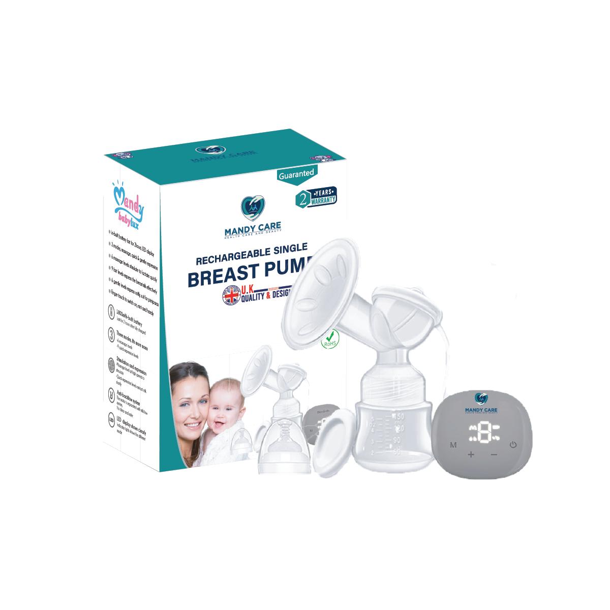RECHARGEABLE SINGLE BREAST PUMP